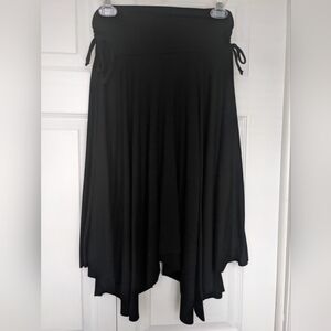 Bisou Bisou Elegant Black Asymmetrical Skirt
